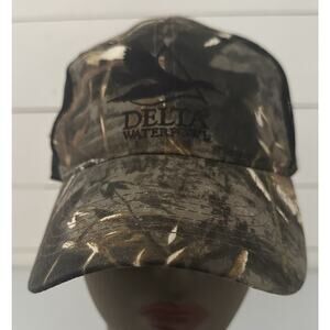 Delta Waterfowl Camouflage Mesh Back Adjustable Hat Cap Embroidered Outdoor Cap